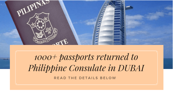 1000 passports returned to philippines consulate in dubai