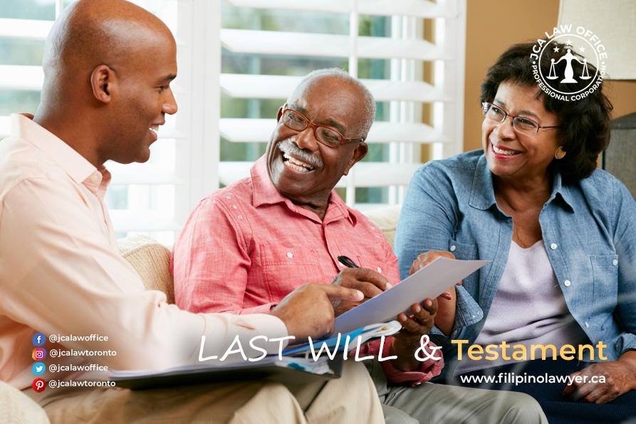 Last Will & Testament - JCA Law Office