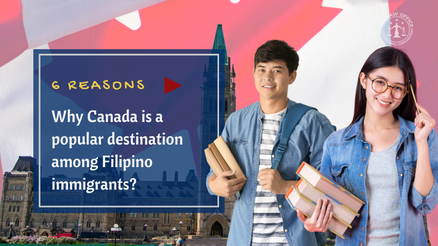 Why Canada is a popular destination among Filipino immigrants?
